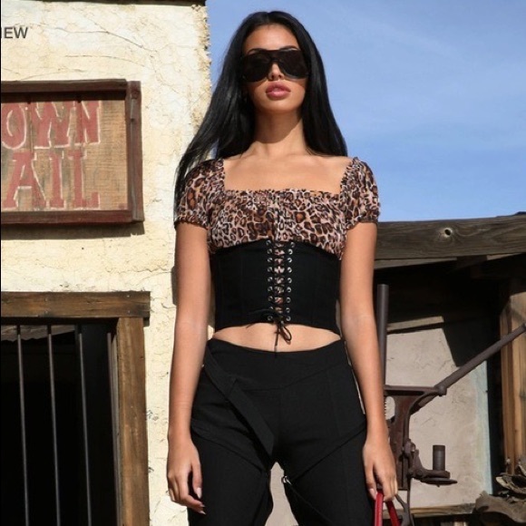 I.AM.GIA leopard print corset top - Picture 7 of 7